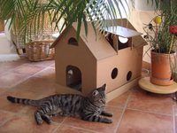 Как построить домик для кошек